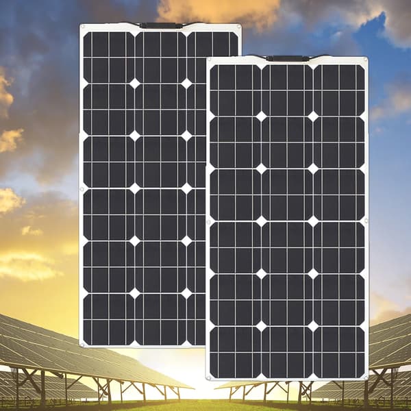 Solpanel, Hög Effektivitet, Portabelt Kraftpaket, 2 st 100w