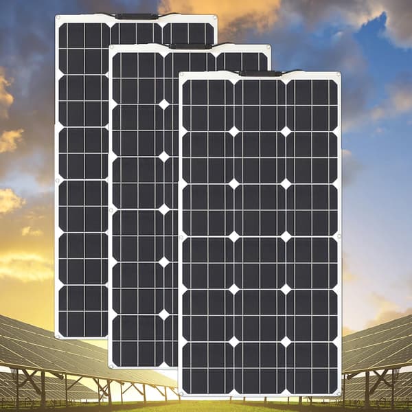 Solpanel, Hög Effektivitet, Portabelt Kraftpaket, 3 st 100w