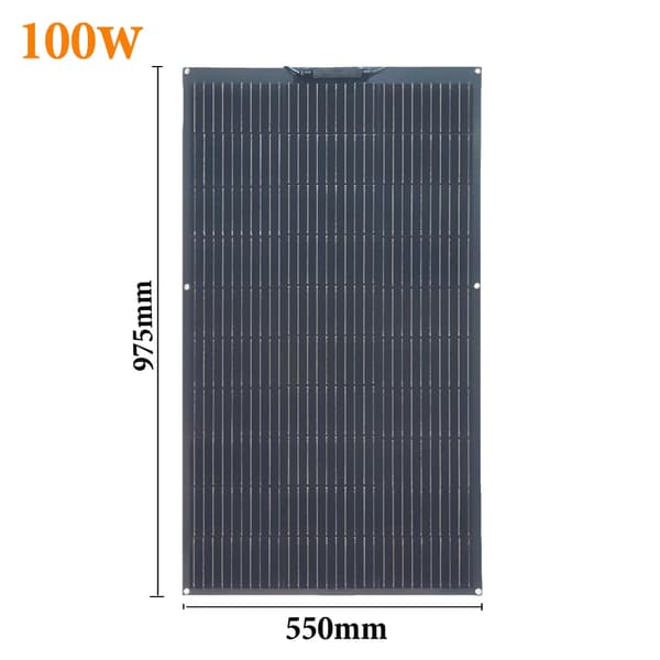 Fleksibelt Solcellepanel, Høj Effektivitet 100W til 150W, Letvægtsdesign,100w Fleksibel-a