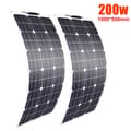Miniatyrbillede 2 af 2: Fleksibelt solcellepanel kit, halv-fleksibelt design, høj effektivitet 150W/100W,200W 2 stk. 100W