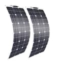 Miniatyrbillede 1 af 2: Fleksibelt solcellepanel kit, halv-fleksibelt design, høj effektivitet 150W/100W,200W 2 stk. 100W