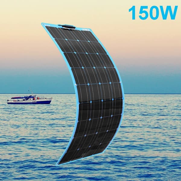 Fleksibelt solcellepanel kit, halv-fleksibelt design, høj effektivitet 150W/100W,150W