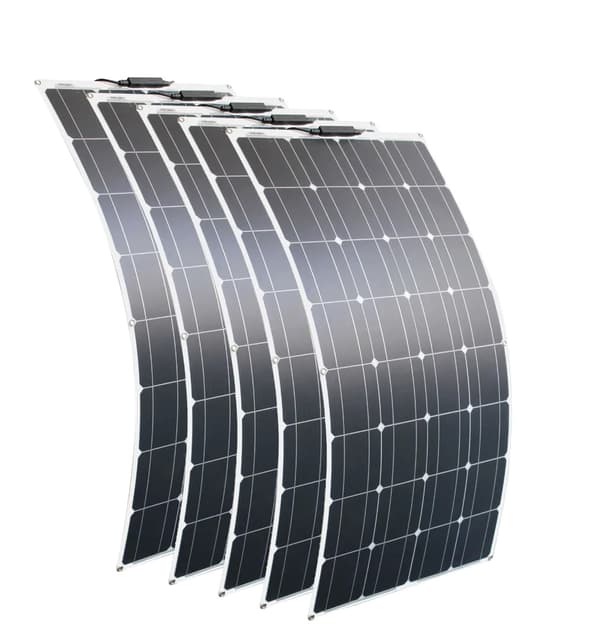 Fleksibelt solpanel 100W, Høj effektivitet 21,8%, Monokrystallinsk PET,500W Solcellepanel