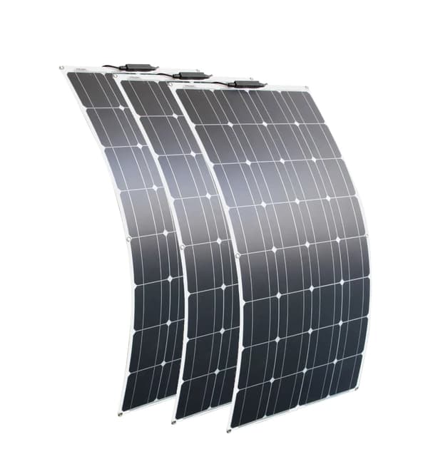 Fleksibelt solpanel 100W, Høj effektivitet 21,8%, Monokrystallinsk PET,300W Solcellepanel