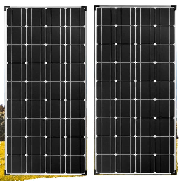 Monokrystallinsk Solpanel 120W, Høj Effektivitet 21.8%, Holdbar og Kompakt Design,2x120w