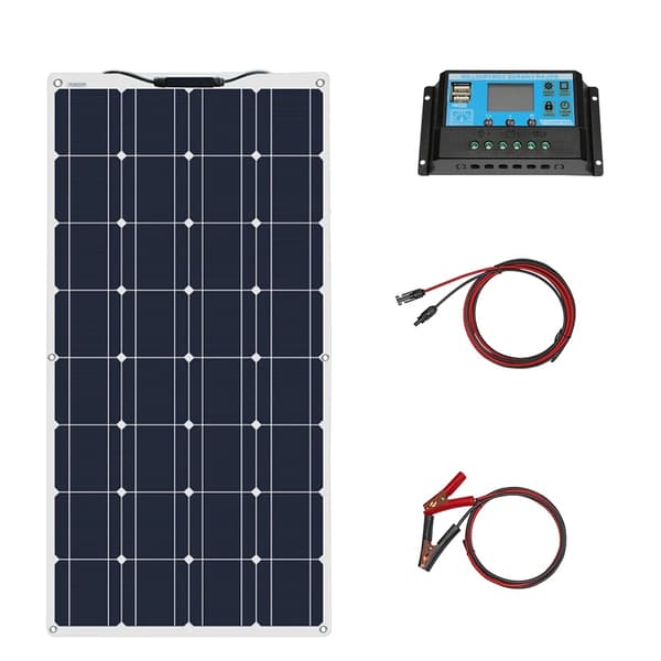 Solpanelssystem, 100W/200W effektutgång, flexibel design,100W solsystem