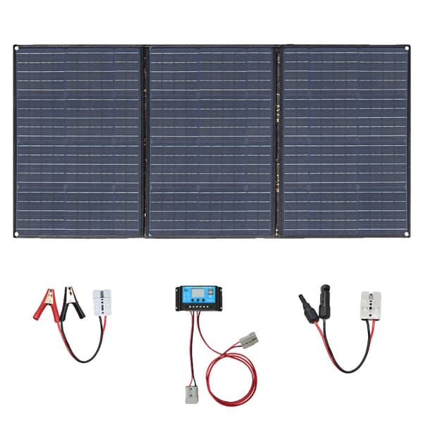 Foldbart Solpanel, Høj Effektivitet Monokrystallinsk, Vandtæt Design,150W