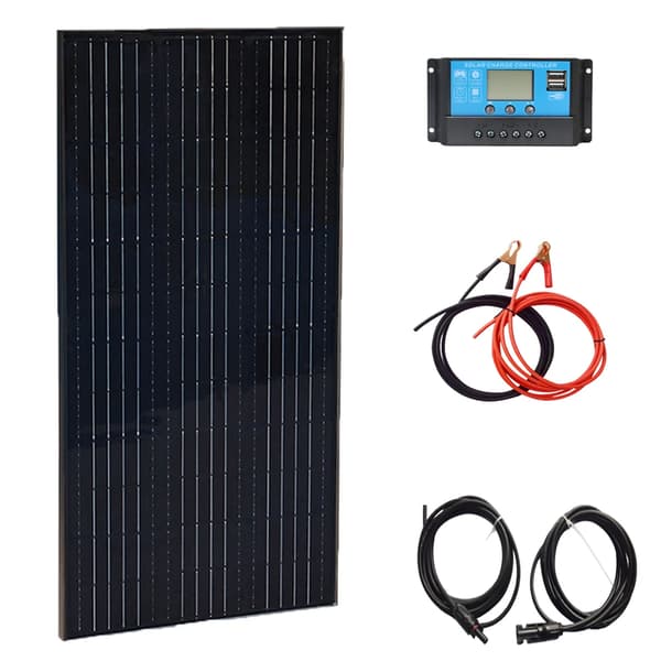 WUZECK Solpanel Kit, 100W till 400W Alternativ, Hög Effektivitet, Lätt Design,12V 100W solkit