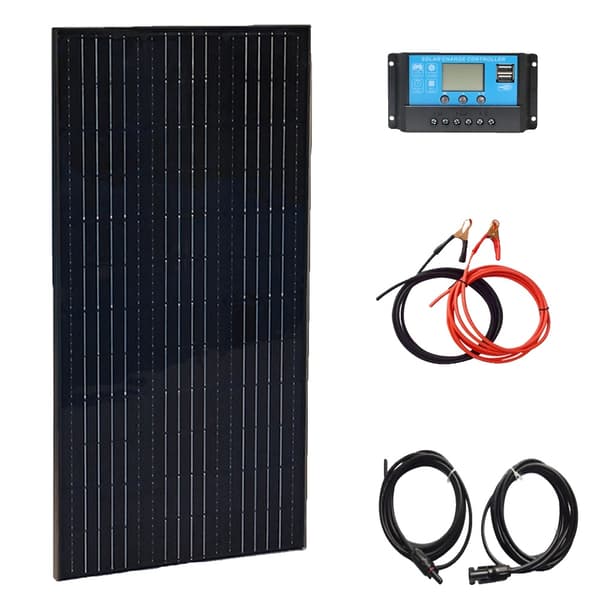 WUZECK Solpanel Kit, 100W till 400W Alternativ, Hög Effektivitet, Lätt Design,12V 100W solkit
