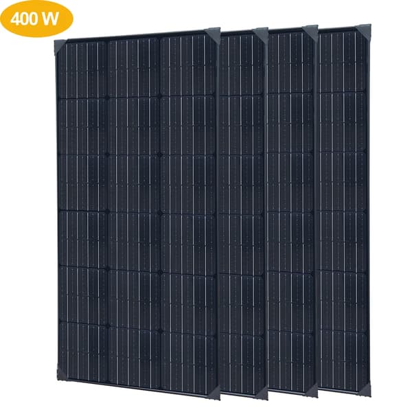 WUZECK Solpanel Kit, 100W till 400W Alternativ, Hög Effektivitet, Lätt Design,400W solpanel