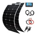 Miniatyrbillede 1 af 2: Fleksibelt solpanel kit, 24% effektivitet, vandtæt og holdbart.,12V 24V 200W Sæt