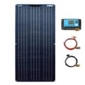 Miniatyrbillede 1 af 2: Fleksibelt solpanel kit, 24% effektivitet, vandtæt og holdbart.,100W Solarkit