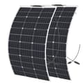 Miniatyrbillede 1 af 2: Fleksibelt solpanel kit, 100W/200W, Høj effektivitet monokrystallinske celler,200W Solpanel