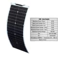 Miniatyrbillede 1 af 2: 50W Fleksibelt Solpanel, Høj Effektivitet, Vandtæt Design,19,8V 50W