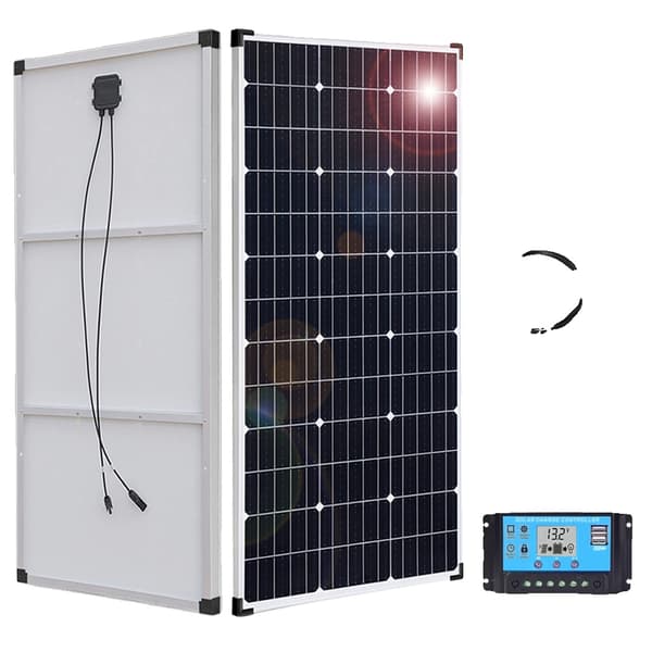 320W/160W Monokristallin solpanel, hög effektivitet 21%, hållbar aluminiumram,320w 2st 160w kit