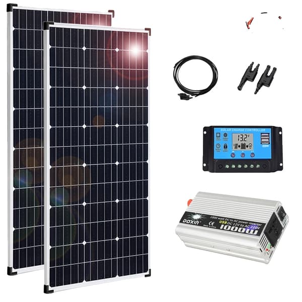 320W/160W Monokristallin solpanel, hög effektivitet 21%, hållbar aluminiumram,320W 220V 1000W