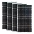Miniatyrbild 1 av 2: 100W Solpanel, Hög Effektivitet Monokristallin, Mångsidig Batterikompatibilitet 1050x530x25mm,4 stycken solpaneler