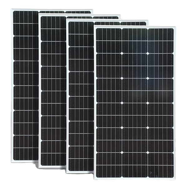 100W Solpanel, Hög Effektivitet Monokristallin, Mångsidig Batterikompatibilitet 1050x530x25mm,4 stycken solpaneler