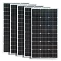 Miniatyrbillede 2 af 2: 100W Solcellepanel, Høj Effektivitet Monokrystallinsk, Fleksibel Batterikompatibilitet 1050x530x25mm,5 stk. Solpaneler