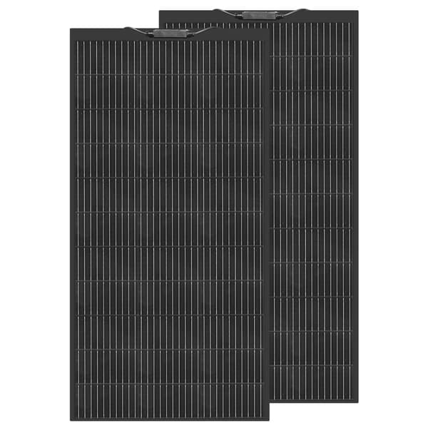 Fleksibelt Solcellepanel, 120W Høj Effektivitet, Letvægts Monokrystallinsk Design,2X120W solcellepanel