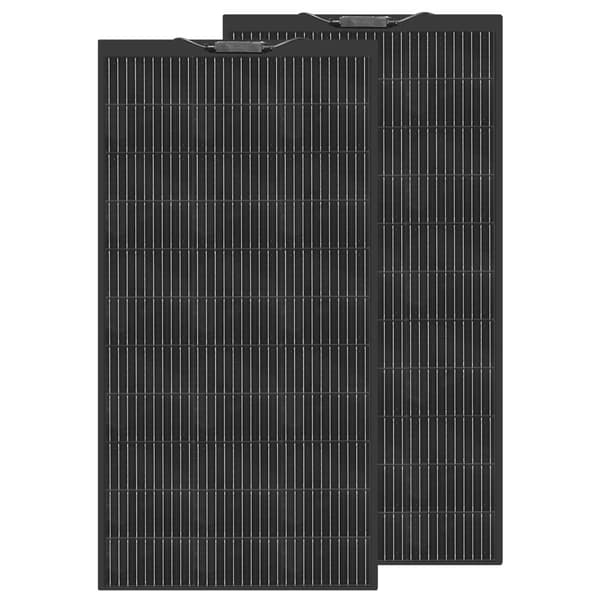 Fleksibelt Solcellepanel, 120W Høj Effektivitet, Letvægts Monokrystallinsk Design,2X120W solcellepanel