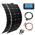 Miniatyrbild 1 av 2: Flexibelt solpanelspaket, 200W effektutgång, hög effektivitet, perfekt för husbilar och off-grid användning,200W Kit