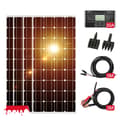 Miniatyrbild 1 av 2: Dokio Solpanel Set, Mångsidiga Kraftalternativ, Pålitlig Laddningskontroll,Stel 400W Set