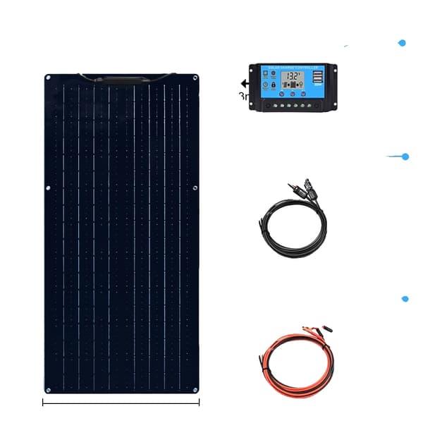 Korkean tehokkuuden aurinkopaneelisarja, 50W/100W monokristallinen, joustava muotoilu,50W pakkaus musta