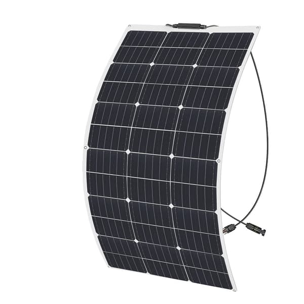 Solpanelssats, 200W flexibla paneler, kompatibilitet med 12V-batteri, 18V 100W
