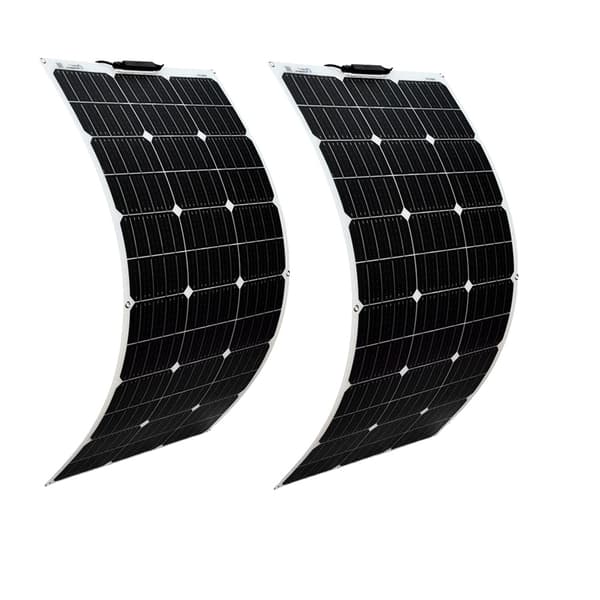 Solcelle Kit, 200W Fleksible Paneler, 12V Batteri Kompatibilitet, 2x 100W