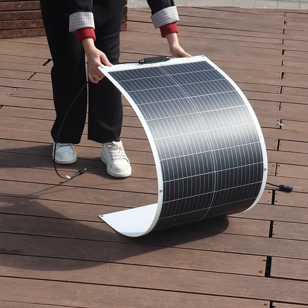 Flexibel solpanel, 100 W effekt, monokristallint material,120w 1140x460mm