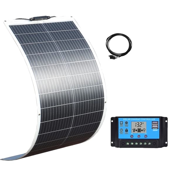 Flexibel solpanel, 100 W effekt, monokristallint material,120w 12v kit