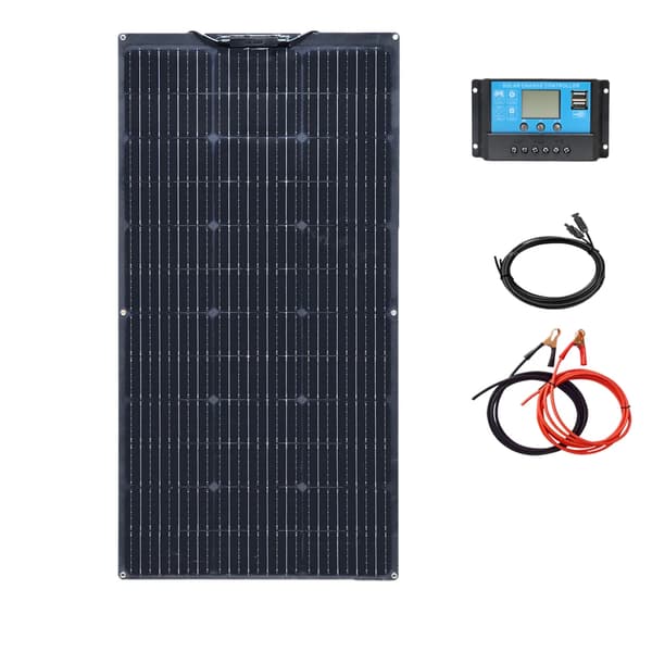 Solcelle Kit, 200W Fleksible Paneler, 12V Batteri Kompatibilitet, 12V 100W sæt