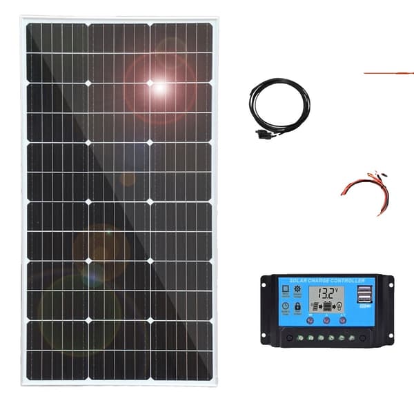 Solcelle Kit, 240w Effektudgang, Monokrystallin Effektivitet,120 watt 12 volt 10 ampere sæt
