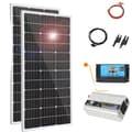 Miniatyrbild 1 av 2: Solpanelssats, 240w Effektutgång, Monokristallin Effektivitet,240 watt 12 volt x1000 watt 220 volt