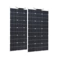 Miniatyrbillede 1 af 2: 100W Fleksibelt Solpanel, Høj Effektivitet, Letvægt & Vandafvisende,2 stk 100W
