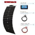 Miniatyrbillede 2 af 2: XINPUGUANG 12V Fleksibelt Solpanel, 100W / 50W Muligheder, Høj Effektivitet 24%, Letvægtsdesign,12V 50W Solarkit