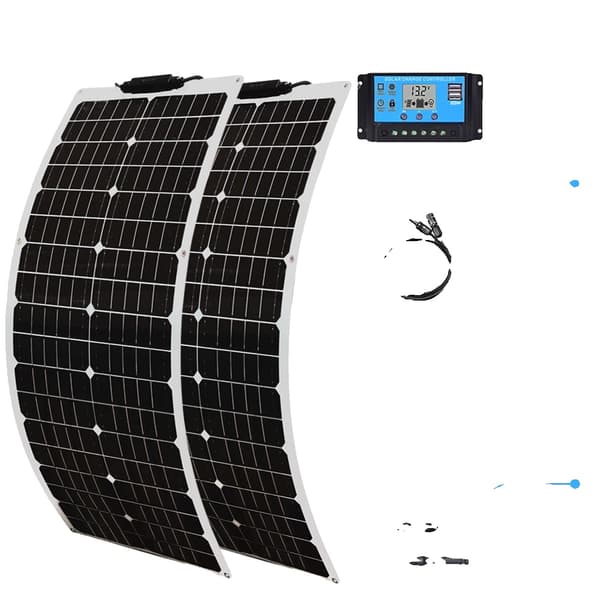 Solpanel, 50W Effektutgång, Hög Effektivitet Monokristallin PV-modul, 100W solpanel kit