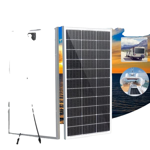 Rigid solpanel, 200W max effekt, hållbart härdat glas,100w 970x530mm