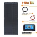 Miniatyrbild 2 av 2: Flexibelt solpanelset, 240W kapacitet, vattentålig design,120w 12v 10A KIT