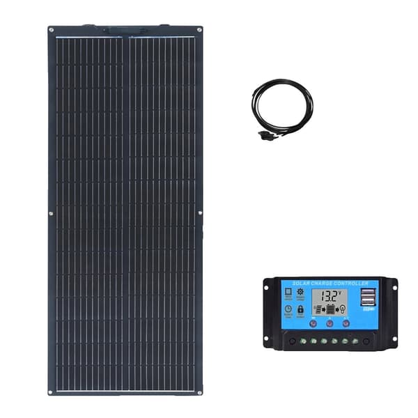 Flexibelt solpanelset, 240W kapacitet, vattentålig design,120w 12v 10A KIT