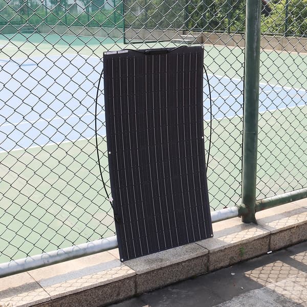 Fleksibelt Solcellepanel, 150W Maksimal Effekt, Høj Effektivitet Monokrystallinsk Celle,100 watt 19,8 volt