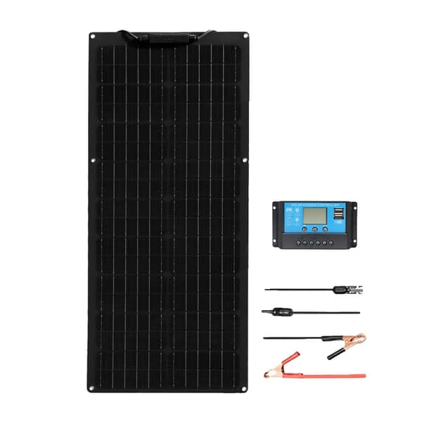 Solcelle Kit, 50W / 100W Effektudgang, Monokrystallinsk Silicium, Vandtæt Design,12V 50W Solarkit12V 50W Solarkit-a