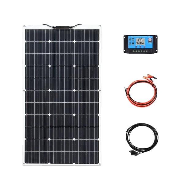 Solpanel, Flexibel Design, Hög Effektivitet,100W Kit