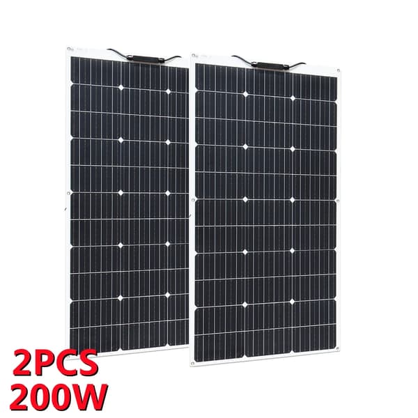 Solpanel, Flexibel Design, Hög Effektivitet,200W
