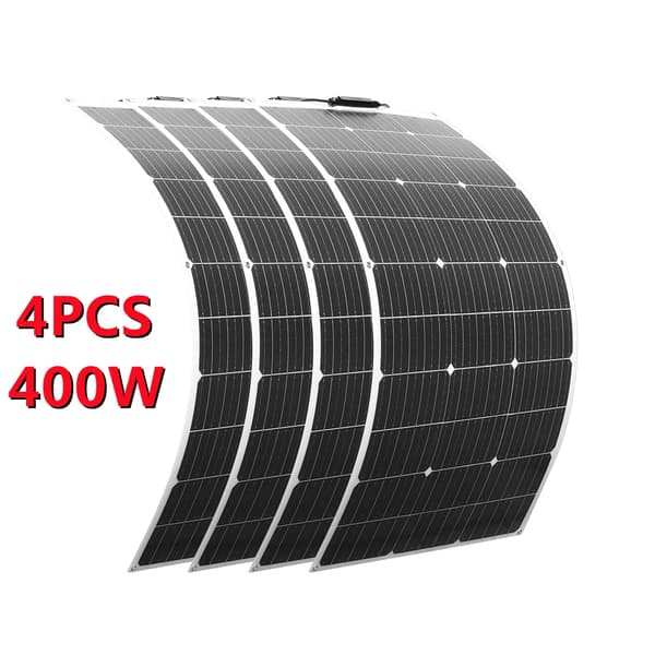 Solpanel, Fleksibelt Design, Høj Effektivitet,400W