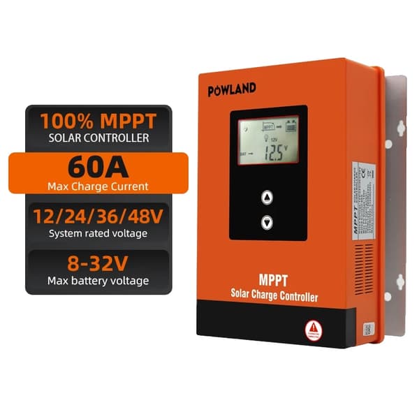 Solcellsladdare, MPPT-teknik, Max PV 150VDC-laddning, MPPT 60A