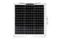 Miniatyrbild 1 av 2: 50W Solpanel, Hög effektivitet Monokristallin, Kompakt och lätt design,50W Solpanel
