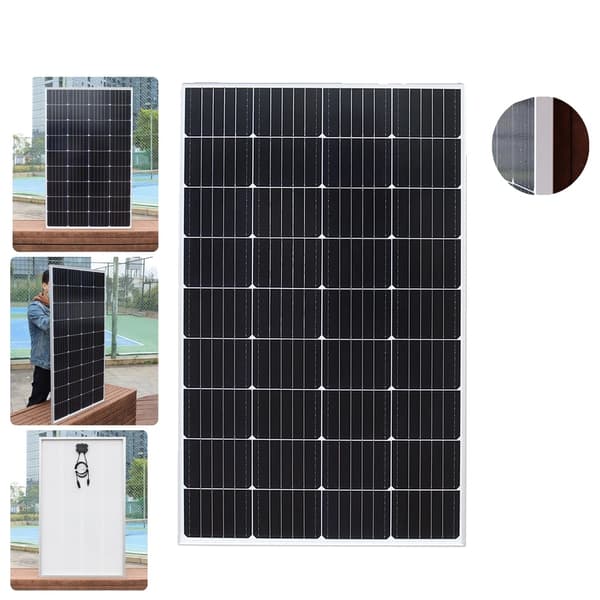 Solpanel, Høj Effektivitet, Hærdet Glas, Vandtæt Design,200w stiv DHL