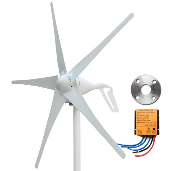 Vindmølle generator, MPPT teknologi, flere bladmuligheder, 400W 5 blade MPPT, 24V